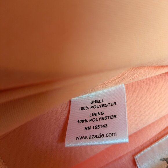 NWT Coral Azazie Tanicia Prom Dress Size A16 Bridesmaid Formal Wedding - Picture 9 of 11